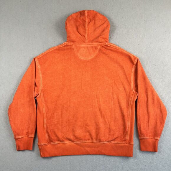 NWT Saturdays‎ NYC Grande Peace Hyper Orange Long Sleeve Drawstring Hoodie S - Picture 16 of 16